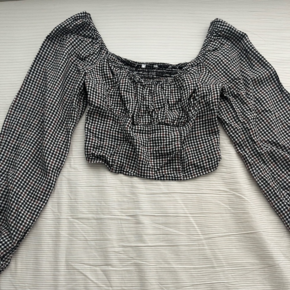 Long sleeve plaid shirt